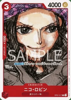 Carte One Piece japonaise Nico Robin OP01-017 R