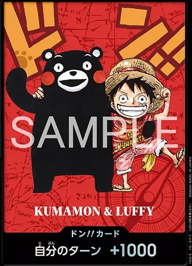 DON!! Card Kumamon & Luffy