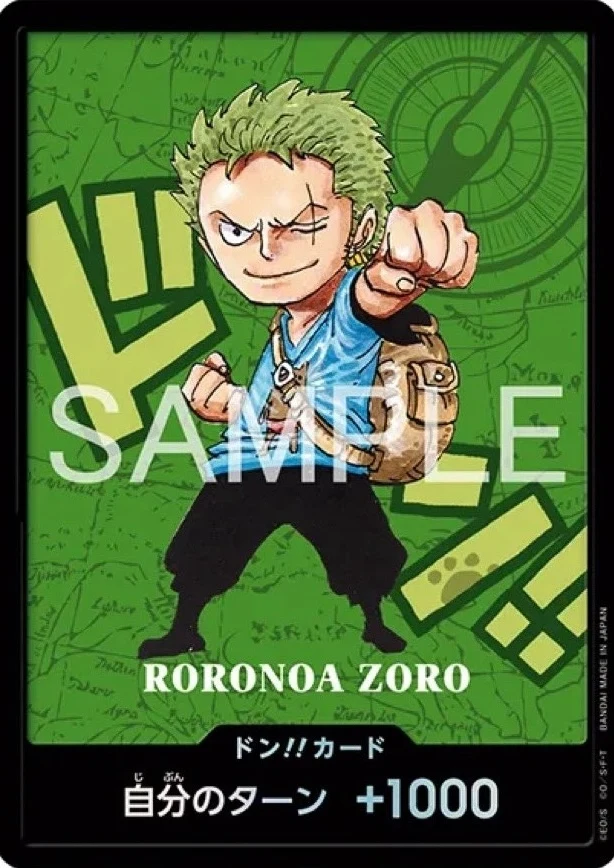 Carte One Piece japonaise DON!! Card Roronoa Zoro