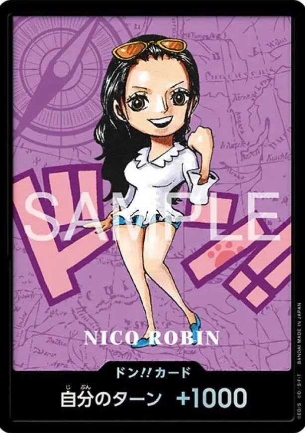 Carte One Piece japonaise DON!! Card Nico Robin